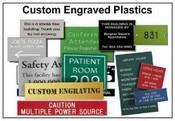 Engraved plastic signs
5/8"x10" Nameplate