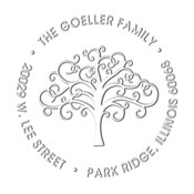 MONOGRAM EMBOSSING SEAL
Custom Tree Design Address Embosser