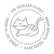 MONOGRAM EMBOSSING SEAL
Custom Cat Design Address Embosser