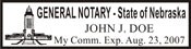 Notary Stamp
Nebraska Pre-Inked Notary Stamp