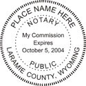 Wyoming Notary Embosser
Wyoming State Notary Public Embossing Seal
Wyoming Notary Public Embossing Seal
Wyoming Notary Public Seal
Notary Public Seal