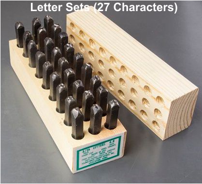 Combination Letter & Figure Sets - Hand Cut