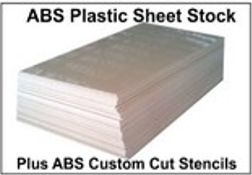 ABS Plastic Sheet Stock & Custom Cut Stencils