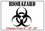 Biohazard Safety Symbol Stencil