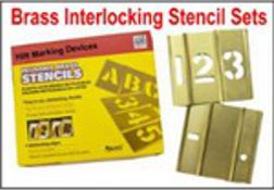 Brass Interlocking Stock Stencil Sets