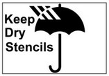 Keep Dry Symbol Stencils II