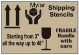 MYLAR Shipping Stencils