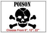 Poison Safety Symbol Stencil