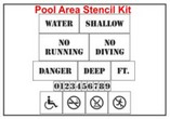 Pool Area Stencil Kit