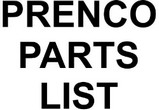 Prenco Parts List