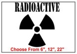 Radioactive Safety Symbol Stencil