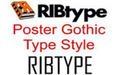 POSTER GOTHIC RIBtype