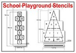 Playground and School Stencils