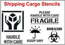 Shipping Symbol Stencils, from 3