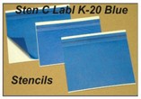 STEN C LABL K-20 Dark Blue Stencils