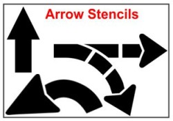 Arrows, U-Turn, Turning, Striat Line Stencils