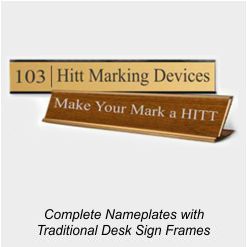 Nameplates with Holders