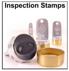 Neoprene Inspection Stamps