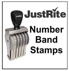 JustRite Number Band Stamp - Size BN-5, 4 Bands