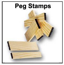 Peg and Stick Stamps