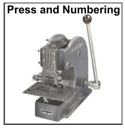 Numbering Heads, Wheels and Presses