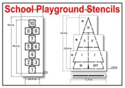 Playground and School Stencils