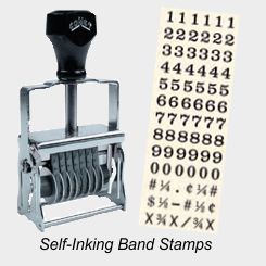 Self-Inking Band Stamps