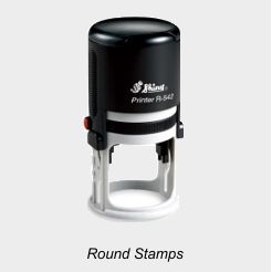 Shiny Printer Round Stamps