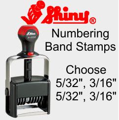 Shiny Self-Inking Daters & Numbering Band Stamps