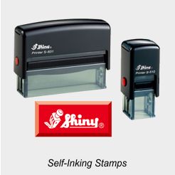 Shiny Printer Self-Inking Rubber Stamps