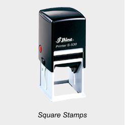Shiny Printer Square Stamps