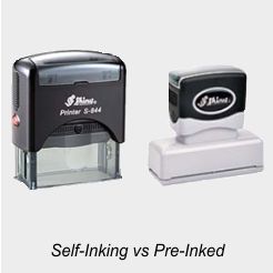 What’s the Difference Between Self-Inking and Pre-Inked Stamps