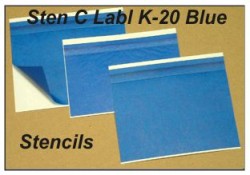 STEN C LABL K-20 Blue Stencils