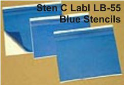 STEN C LABL LB-55 Blue Stencils