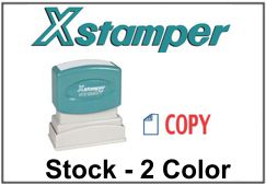 Xstamper Two Color Stock Stamps