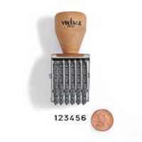Vintage Pro Numbering 6 Band 3/16"Character Stamp