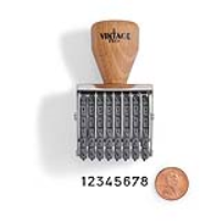 Vintage Pro Numbering 8 Band 3/16"Character Stamp