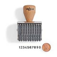 Vintage Pro Numbering 10 Band 3/16"Character Stamp