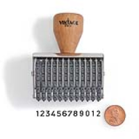 Vintage Pro Numbering 12 Band 3/16"Character Stamp