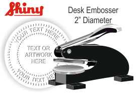 2" Square Emossing Seal
EH Shiny Square Embossing Seal