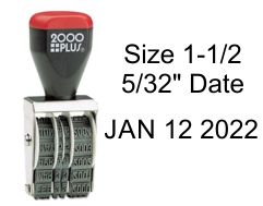 2000 Plus Size #1-1/2 Line Dater