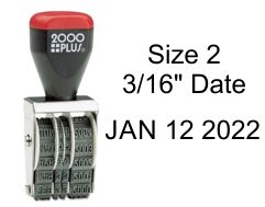 2000 Plus Size #2 Line Dater