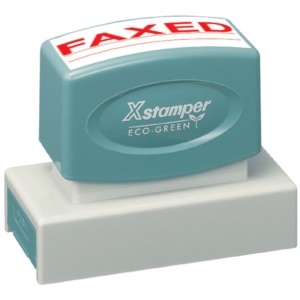 Xstamper Jumbo Stock Stamp "FAXED"
Xstamper Stock Stamp