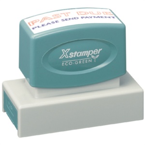 Xstamper Jumbo Stock Stamp "PAST DUE PLEASE SEND PAYMENT"
Xstamper Stock Stamp