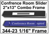 Conference Room Signs
Sliding Office Door Signs
340, 2"x10" Sliding Office Door Signs