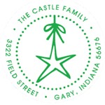 Custom Star Monogram Address Stamp