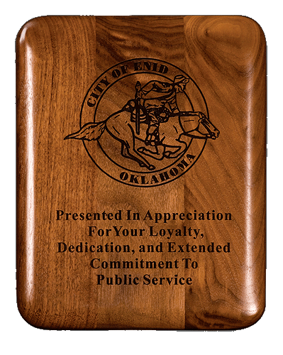 Recognition Awards
Awards and Plaques
Award
5C1303 Elliptical Edge Round Corner Walnut Plaque