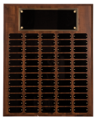 Recognition Awards
Awards and Plaques
60 Plate Cherry Finish Perpetual Plaque