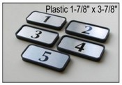 9124 Designer Plastic Frame
1-7/8" x 3-7/8" Name Plate
Designer Plastic Frame