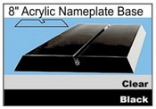 8" Long Acrylic Nameplate Base